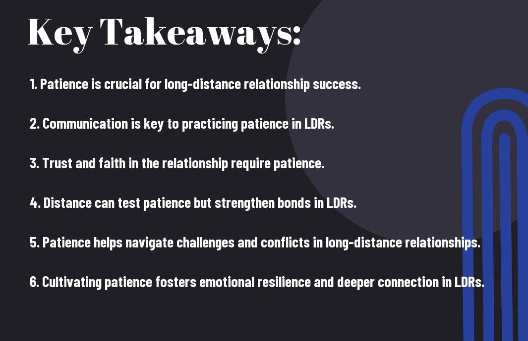 The Virtue of Patience in Distance Relationships