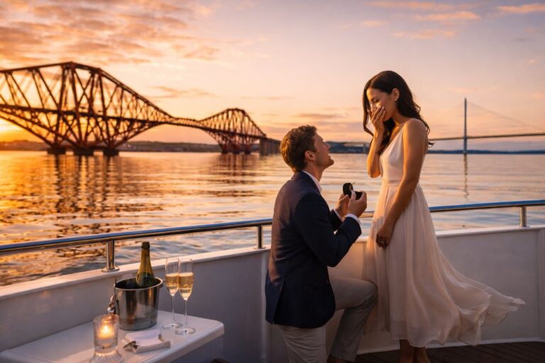Forth Boat Tours (Evening Cruise) – Sunset Proposal Romance on the Firth of Forth