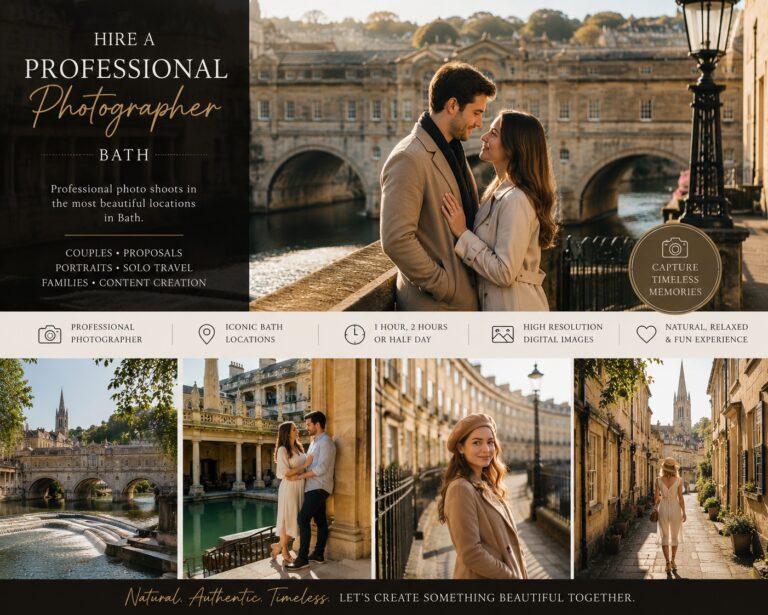 Hire Photographer, Professional Photo Shoot – Bath